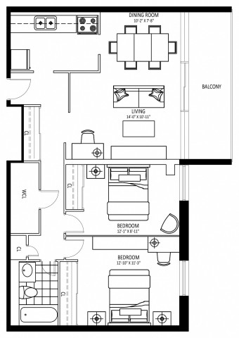 Appartement 4 1/2 St. Catharines 2 128 $/mois. Appartement à louer St. Catharines
