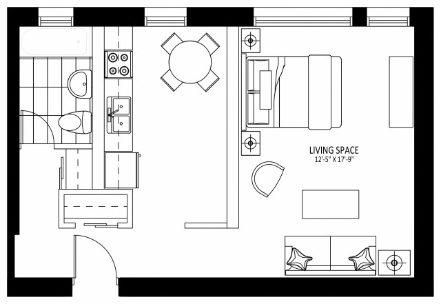 Appartement 1 1/2 Hamilton 1 599 $/mois. Appartement à louer Hamilton