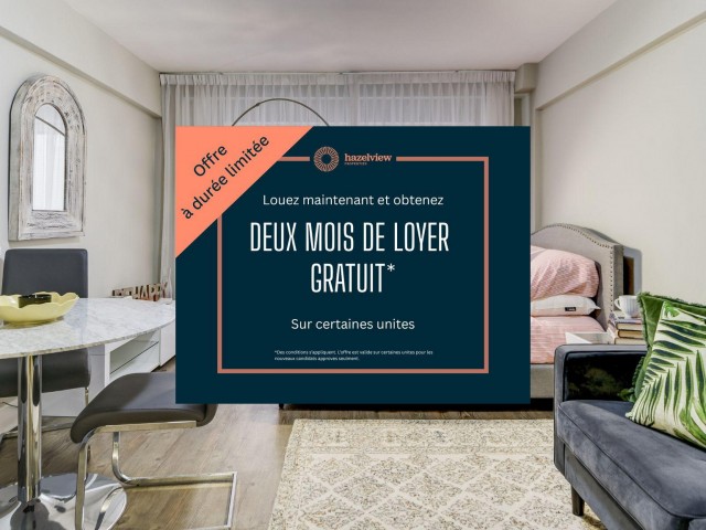 Appartement 1 1/2 Centre-ville - Montréal 1 465 $/mois. Appartement à louer Centre-ville - Montréal