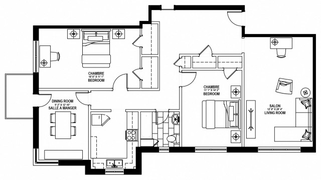 Cote-des-Neiges Apartment 3 b. $2,409/month. Apartment for rent in Cote-des-Neiges