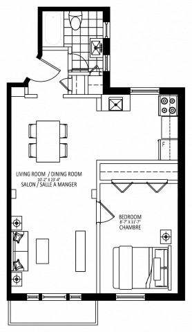 Notre-Dame-de-Grace Apartment 1 b. $1,569/month. Apartment for rent in Notre-Dame-de-Grace