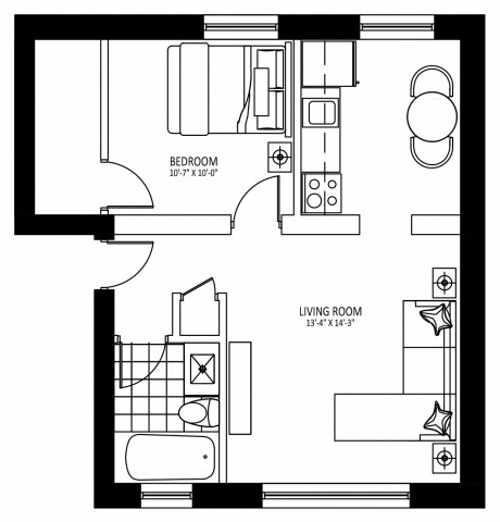 Appartement 2 1/2 Hamilton 1 675 $/mois. Appartement à louer Hamilton