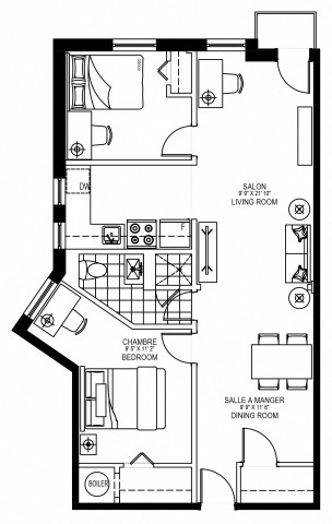 Westmount Apartment 2 b. $2,029/month. Apartment for rent in Westmount