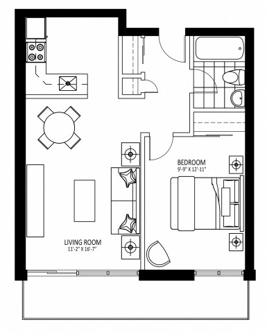 Appartement 2 1/2 Ottawa 1 719 $/mois. Appartement à louer Ottawa