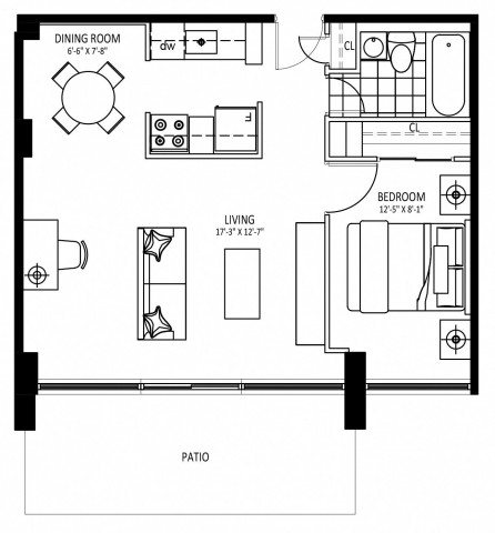 Appartement 2 1/2 Mississauga 2 325 $/mois. Appartement à louer Mississauga