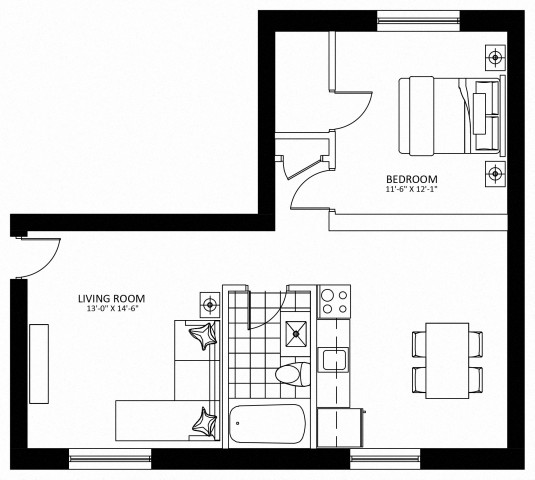 Appartement 2 1/2 Hamilton 1 849 $/mois. Appartement à louer Hamilton
