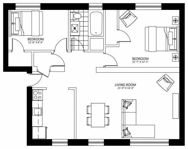 Appartement 4 1/2 Hamilton 2 049 $/mois. Appartement à louer Hamilton