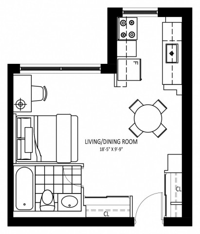 Mississauga Apartment Studio $1,831/month. Apartment for rent in Mississauga