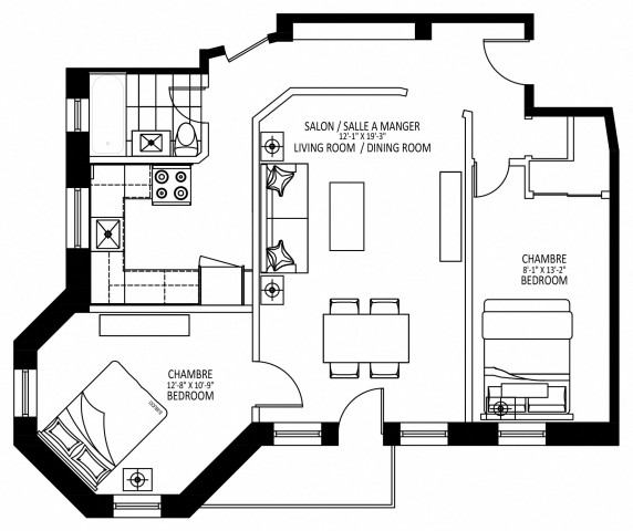 Cote-des-Neiges Apartment 2 b. $1,849/month. Apartment for rent in Cote-des-Neiges