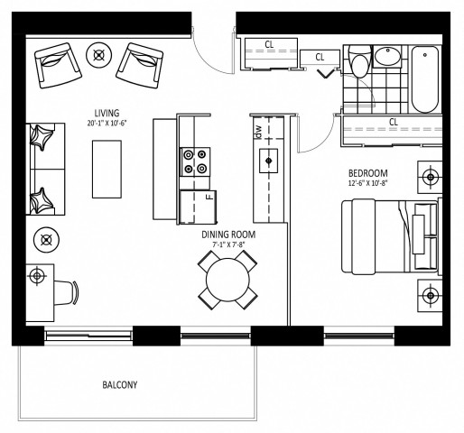 Appartement 2 1/2 Mississauga 2 449 $/mois. Appartement à louer Mississauga
