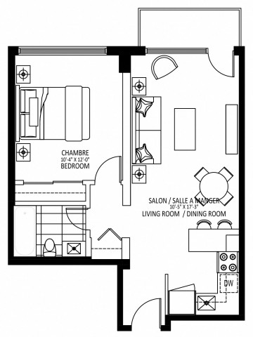 Appartement 2 1/2 Plateau Mont-Royal 1 659 $/mois. Appartement à louer Plateau Mont-Royal