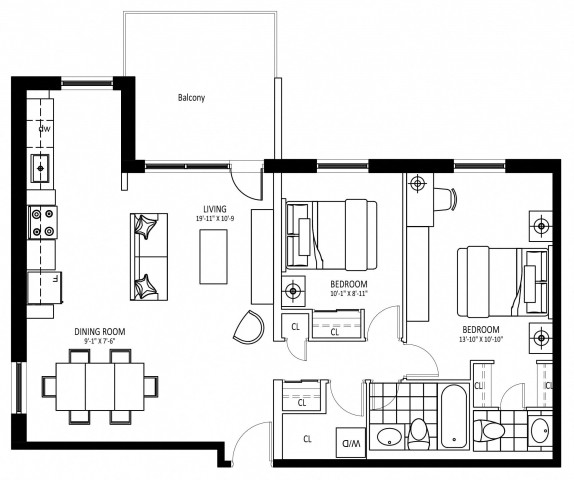 Appartement 4 1/2 Mississauga 2 499 $/mois. Appartement à louer Mississauga