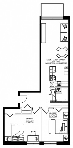 Plateau Mont-Royal Apartment 2 b. $1,959/month. Apartment for rent in Plateau Mont-Royal