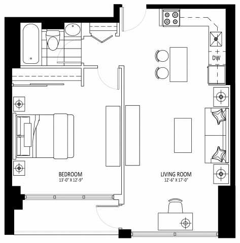 Appartement 2 1/2 Ottawa 1 999 $/mois. Appartement à louer Ottawa