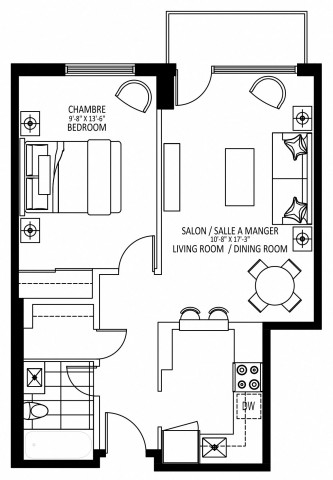 Appartement 2 1/2 Plateau Mont-Royal 1 629 $/mois. Appartement à louer Plateau Mont-Royal