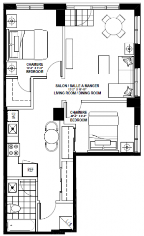 Plateau Mont-Royal Apartment 2 b. $2,399/month. Apartment for rent in Plateau Mont-Royal