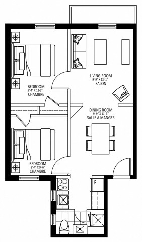 Notre-Dame-de-Grace Apartment 2 b. $1,749/month. Apartment for rent in Notre-Dame-de-Grace