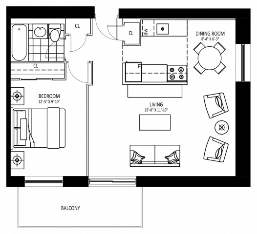 Appartement 2 1/2 Mississauga 2 425 $/mois. Appartement à louer Mississauga