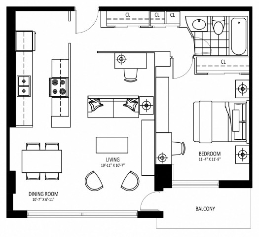 Appartement 2 1/2 St. Catharines 1 799 $/mois. Appartement à louer St. Catharines