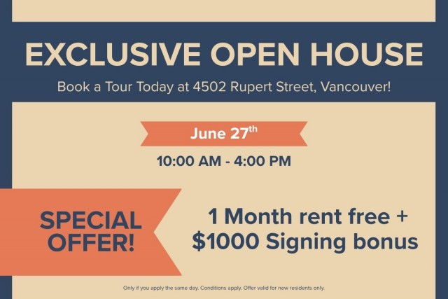 Appartement 2 1/2 Vancouver 2 345 $/mois. Appartement à louer Vancouver