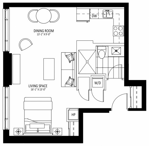 Ottawa Apartment Studio $2,019/month. Apartment for rent in Ottawa