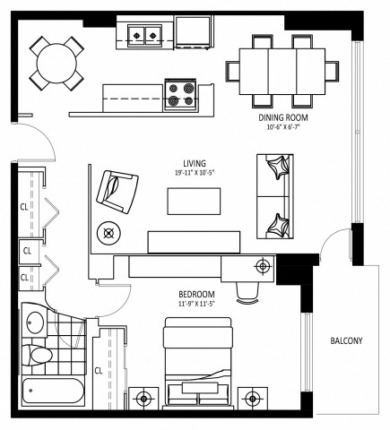 Appartement 2 1/2 St. Catharines 1 729 $/mois. Appartement à louer St. Catharines