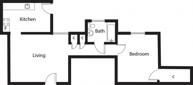 Appartement 2 1/2 Ottawa 1 599 $/mois. Appartement à louer Ottawa