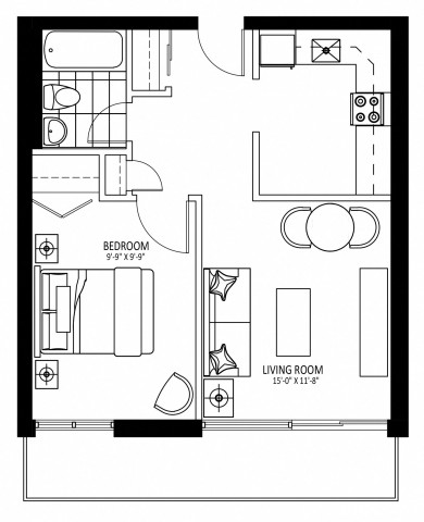 Appartement 2 1/2 Ottawa 1 729 $/mois. Appartement à louer Ottawa