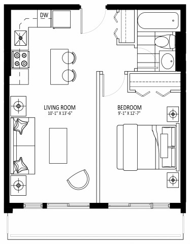 Appartement 2 1/2 Ottawa 1 799 $/mois. Appartement à louer Ottawa