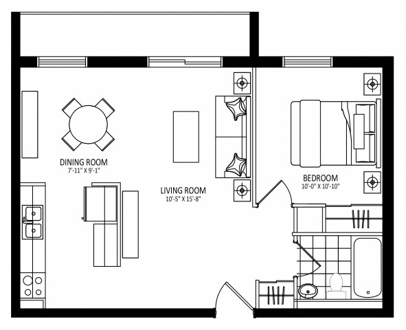Appartement 2 1/2 St. Catharines 1 849 $/mois. Appartement à louer St. Catharines