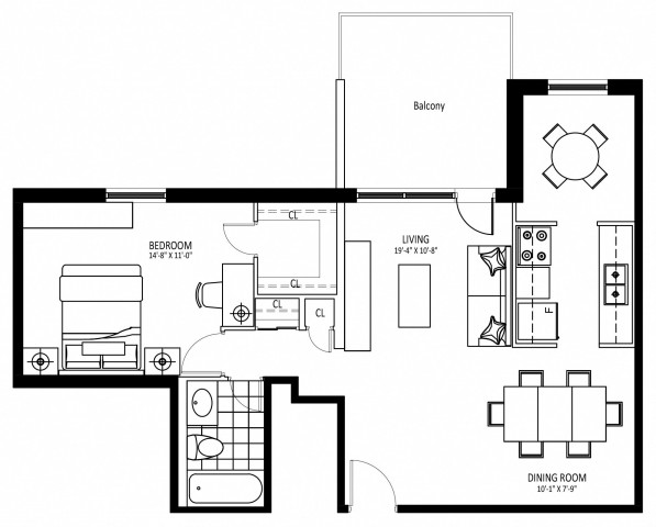 Appartement 2 1/2 Mississauga 2 175 $/mois. Appartement à louer Mississauga