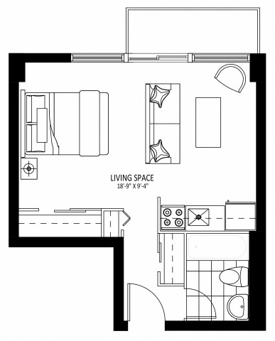 Ottawa Apartment Studio $1,509/month. Apartment for rent in Ottawa