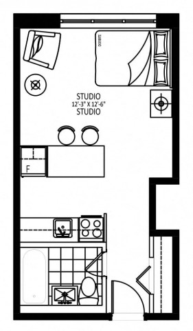 Plateau Mont-Royal Apartment Studio $1,369/month. Apartment for rent in Plateau Mont-Royal