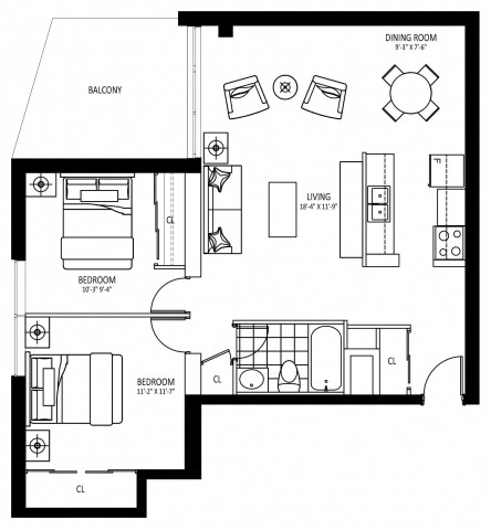 Hamilton Apartment 2 b. $1,999/month. Apartment for rent in Hamilton