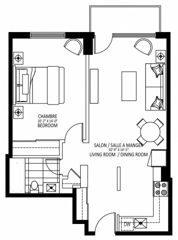 Appartement 2 1/2 Plateau Mont-Royal 1 649 $/mois. Appartement à louer Plateau Mont-Royal