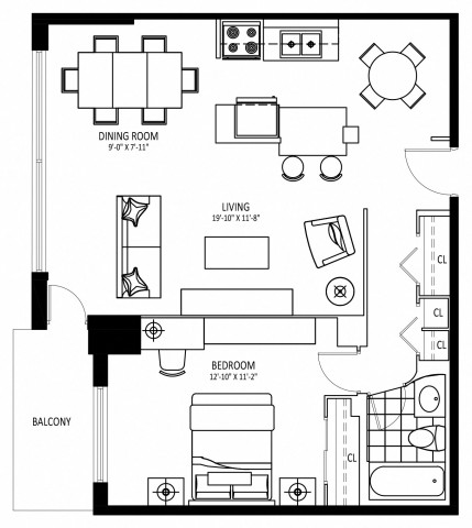 Appartement 2 1/2 St. Catharines 1 899 $/mois. Appartement à louer St. Catharines