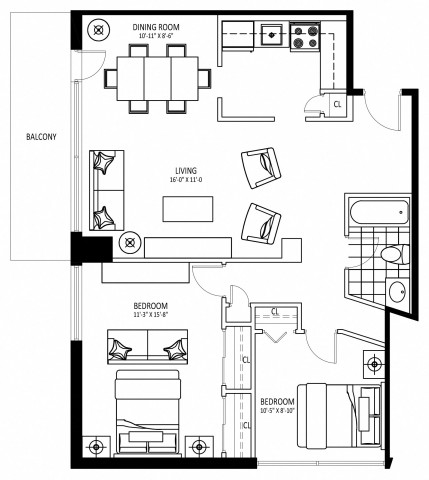Appartement 4 1/2 St. Catharines 2 099 $/mois. Appartement à louer St. Catharines