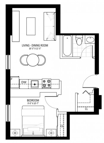 Appartement 2 1/2 St. Catharines 1 899 $/mois. Appartement à louer St. Catharines