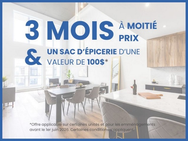 Quebec city Apartment 3 b. $2,016/month. Apartment for rent in Quebec city