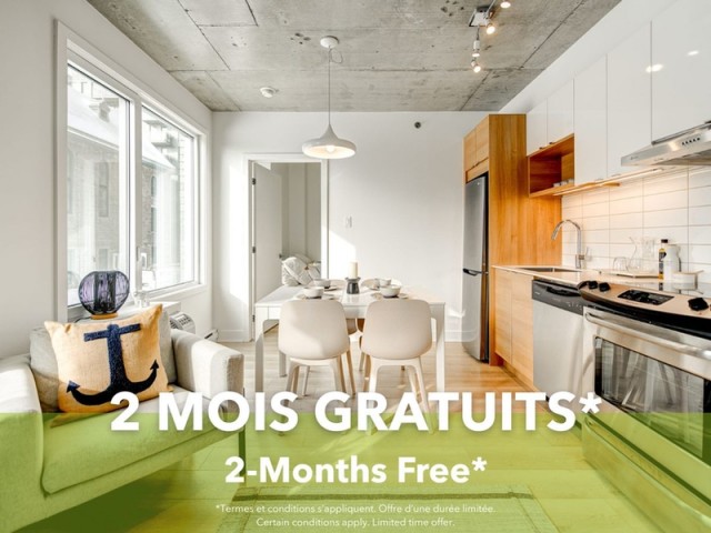 Downtown - Montreal Apartment 1-2 b. $1,776/month. Apartment for rent in Downtown - Montreal