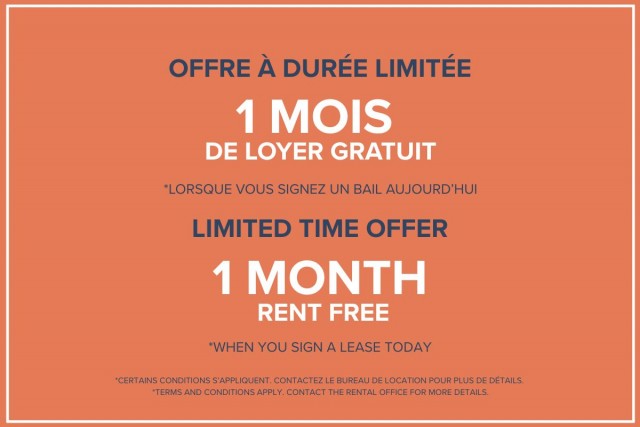 Downtown - Montreal Apartment 1 b. $1,495/month. Apartment for rent in Downtown - Montreal