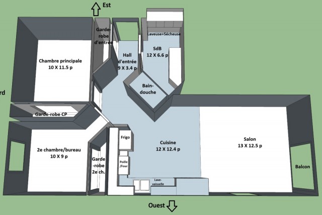 Ville-Emard and Cote-St-Paul  2 b. $61/day. Apartment for rent in Ville-Emard and Cote-St-Paul