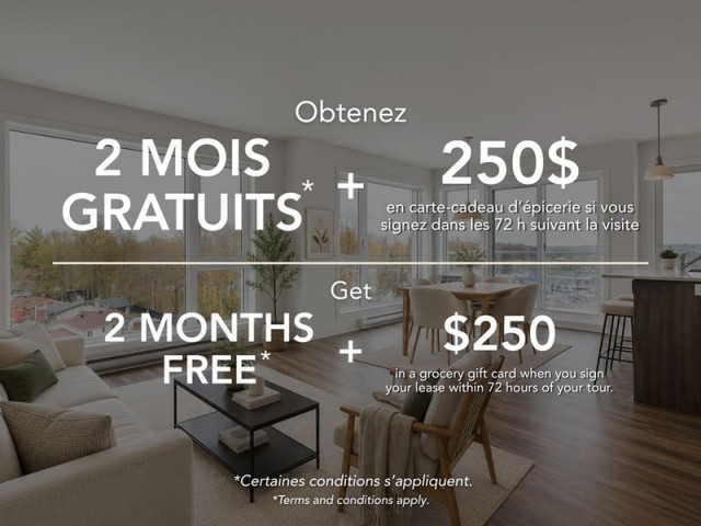 Appartement 4 1/2 Châteauguay 2 000 $/mois. Appartement à louer Châteauguay