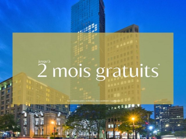 Appartement 1 1/2 Centre-ville - Montréal 1 650 $/mois. Appartement à louer Centre-ville - Montréal