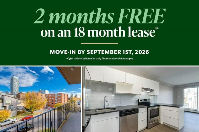 Appartement 2 1/2 Calgary 1 730 $/mois. Appartement à louer Calgary