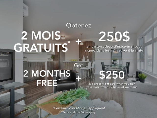 Appartement 4 1/2 Saint-Hubert 2 100 $/mois. Appartement à louer Saint-Hubert
