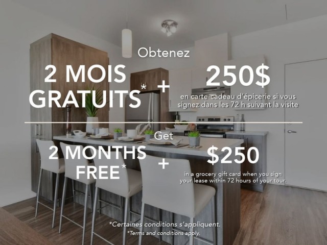 Appartement 1 1/2 LaSalle 1 368 $/mois. Appartement à louer LaSalle
