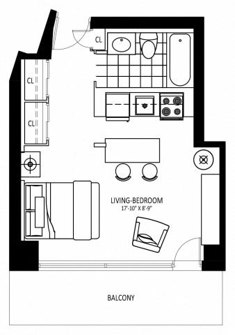 Appartement 1 1/2 St. Catharines 1 625 $/mois. Appartement à louer St. Catharines