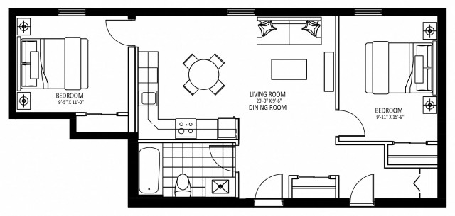 London Apartment 2 b. $1,915/month. Apartment for rent in London