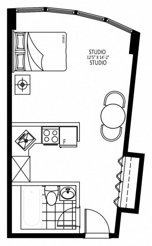Downtown - Montreal Apartment Studio $1,397/month. Apartment for rent in Downtown - Montreal